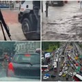 Pala ogromna količina kiše, delovi Beograda pod vodom! Karambol na ulicama, vozači u velikom problemu (video)