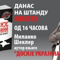 Danas na štandu „Novosti”: Milanko Šekler, autor knjige „Dosije Ukrajina”, potpisuje primerke posetiocima