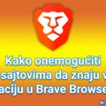 Kako onemogućiti veb sajtovima da pitaju za vašu lokaciju u Brave Browser-u