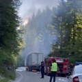 Požar "progutao" kamion, goreli i točkovi Buktinja kod Nove Varoši (video)