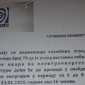 Elektrodistribucija upozorava na letke sa lažnim upozorenjem građanima Banovog brda u Beogradu