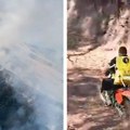 Heroji na motorima brane Suvu planinu od vatrene stihije: "Enduro vatrogasci" dopremaju vodu za gašenje požara