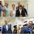 Председник Вучић стигао у штаб СНС: Победићемо још убедљивије!