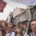 Okuljanje kod Rektorata uoči predaje Studentske liste, zaustavljen saobraćaj