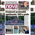„Nova“ piše: Šta su pokazali lokalni izbori u pet opština: Studenti probudili apstinente, SNS u padu