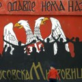 Prefarbani murali posvećeni Patrijarhu, mitropolitu i drugi grafiti u Mitrovici i Zvečanu