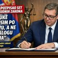 Вучић потписао сет правосудних закона: „Одлуке доносим по Уставу, а не по налогу Н1”