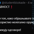 Studenti u blokadi traže istinu o tome čime se delovalo sinoć u vreme tišine, veliki broj građana se javlja lekarima zbog…