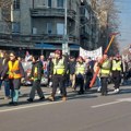 Prosvetni radnici i studenti protestovali ispred Ministarstva prosvete i RTS