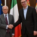 Vučić se sastao sa Đuliom Tremontijem "Naša zemlja ceni podršku Italije ka njenom članstvu u EU"