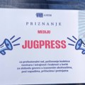 JUGpress i Nova Naša reč dobili priznanje od ANEM-a za profesionalni rad i hrabrost u borbi za slobodu govora uprkos napadima…