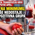 Rezerve krvi u Srbiji na niskom nivou: građani pozvani da se odazovu akcijama dobrovoljnog davanja
