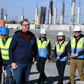 "Najveće svetske zvezde biće promoteri Ekspa, nisu tražili ništa": Vučić obilazi gradilište Nacionalnog stadiona (foto)