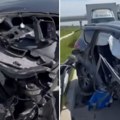 Novi snimak sa auto-puta kod Rume gde su stradale 4 osobe: vozila uništena, povređeni mladić u teškom stanju