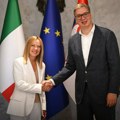 Vučić zahvalio italijanskoj premijerki na podršci evropskom putu Srbije