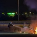 Izgoreo automobil na ulazu u Novi Sad, jedna osoba stradala u požaru