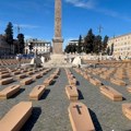 VIDEO: Hiljadu mrtvačkih kovčega u Rimu kao podsetnik na pogibije na radnom mestu