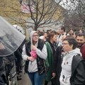 FOTO i VIDEO: Skup dva suprotstavljena tabora roditelja ponovo na ivici incidenata u Novom Sadu