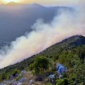U selu Trebijovi kod Trebinja od požara ugrožene kuće, deluje helikopter