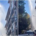 (Video) Vodeni gejzir u srcu Beograda Mlaz vode nadvisio okolne zgrade