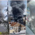 Detalji velikog požara na Zvezdari: Urušio se krov napuštene fabrike u Učiteljskom naselju! Sa vatrom se bori 30…