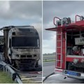 Veliki požar na auto-putu ka Beogradu: Zapalio se kamion, stvaraju se ogromne gužve