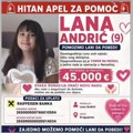 Devetogodišnjoj Lani Andrić iz Kragujevca potrebna pomoć za nastavak lečenja