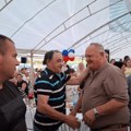Na SNS skupu u Vučju Glamočić i čovek koji je nezakonito zauzeo prostor u centru grada Leskovca