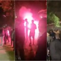 VIDEO Bakljama i kamenicama na građane u Kuli: Pristalice SNS-a gađale okupljene jajima i pirotehničkim sredstvima