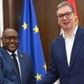 "Srbija prepoznaje ogroman potencijal u partnerstvu sa afričkim zemljama" Predsednik Vučić sa Haimbeom o produbljivanju…