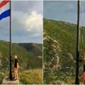 Snimak skidanja Hrvatske zastave širi se društvenim mrežama Uhapšena trojica zbog uklanjanja šahovnice s jarbola kod Knina…