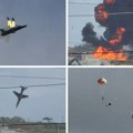 RAF avion se zapalio u vazduhu pa eksplodirao: piloti se katapultirali u poslednjoj sekundi!