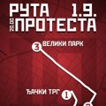 Objavljena ruta večerašnje protestne šetnje u Kragujevcu