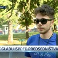 Студент Правног факултета у Нишу почео штрајк глађу испред седишта председника Вучића