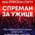 Niš u niskom startu: Novi protest ispred suda