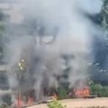 (Video) Požar u Novom Sadu: Goreo park, gust dim se nadvio nad gradom