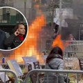 Horor na Menhetnu: Šokirana novinarka CNN gledala agoniju čoveka u plamenu, telo mu se treslo dok je živ goreo (video)