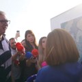 Predsednik Vučić u Sremskom okrugu, obilazi gradilište auto-puta Kuzmin-Sremska Rača