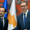 Vučić poželeo dobrodošlicu predsedniku Kipra: Uveren sam da ćemo dodatno osnažiti prijateljstvo