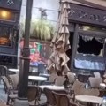 (Video) Izgoreo deo poznatog kafića na Obilićevom vencu: Vatra zahvatila dobar deo objekta, srča i staklo na sve strane