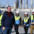 Predsednik Vučić obilazi gradilište EXPO u Surčinu: "Nacionalni stadion biće izgrađen do kraja februara 2027"