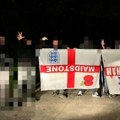 Delije i Lešinari u akciji: Sukob engleskih i srpskih navijača, Englezima oduzete dve zastave! (foto)