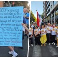 Protest nastavnika, roditelja i učenika OŠ „Banović Strahinja“: Blokirali Požešku zbog bespravne smene direktorke škole…
