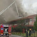 Vatra guta TC Enjub na Novom Beogradu: Izgorelo nekoliko lokala na prvom spratu, požar se širi i dalje FOTO, VIDEO