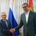Vučić danas sa ambasadorom Rusije Aleksandrom Bocan-Harčenkom u Vili Mir (foto)