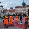 FOTO, VIDEO: I ovog puta ekspresno čišćenje trga od "krvavih tragova"