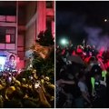 Baklje, suzavac i sukobi sa policijom: Snimci incidenata u Novom Sadu (VIDEO)