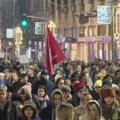 Studenti u šetnji podrške do Pravnog fakulteta, zahtevaju generalni štrajk (FOTO, VIDEO)