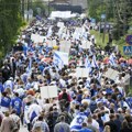 "Marš živih" u Aušvicu uz istovremeni propalestinski protest