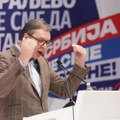 Vučić na mitingu kritikovao lokalne funkcionere SNS-a koji ne čuju građane